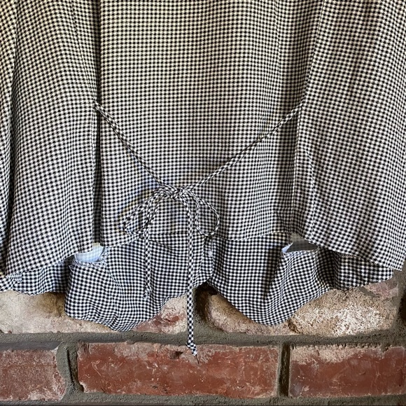 Whirlaway Frocks Gingham Button Up Blouse Vintage - Picture 9 of 11